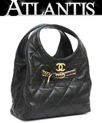 【広尾店】極美品 シャネル CHANEL 25P ベルトモチーフ ホーボーバッグ ラムスキン ランダムシリアル 【18237】