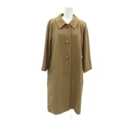 東京スタイル VESTINA ステンカラーコート ウール混 カシミア混 茶色 ブラウン ロング丈 /HO40 ■GY58