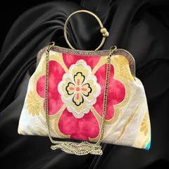 【No.772】着物リメイクバッグ、和風オリジナルバッグ、着物ショルダーバッグ