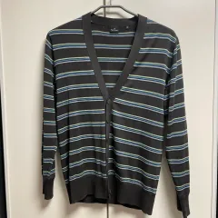 ポール・スミス ストライプ カーディガン M