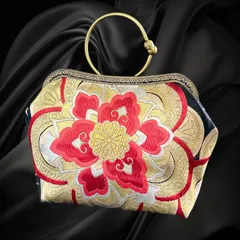 【No.773】着物リメイクバッグ、和風オリジナルバッグ、着物ショルダーバッグ