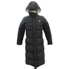 ルコックスポルティフ le coq sportif ゴルフウエア ダウンコート ベンチコート M 黒 ロング丈 フード付き QB-585763 /SY65 ■GY59