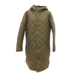 バブアー Barbour キルティングコート ジャケット ミドル丈 フード 中綿 34 緑 グリーン カーキ /JS ■GY62のサムネイル