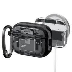 【新品】 Spigen AirPods Pro 3 ケース AirPods Pro 第3世代 カバー MagSafe対応 マグネット搭載 クリア 2重構造 耐衝撃 マグセーフ ワイヤレス充電対応 ウルトラ・ハイブリッド・マグフィット ACS09823 (ゼ 1