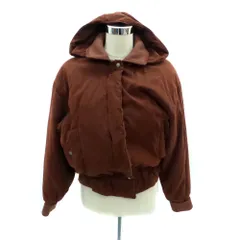 クリスチャンディオール Christian Dior 中綿ジャケット ショート丈 フード付き M 茶色 ブラウン /HO9 ■GY61