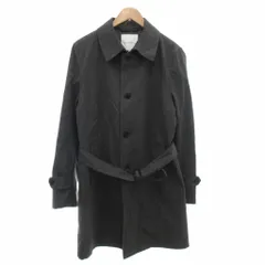 グリーンレーベルリラクシング ユナイテッドアローズ green label relaxing ステンカラーコート ロング 中綿ライナー付 ベルト M グレー /GV ■GY61