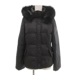 エムケー ミッシェルクラン MK MICHEL KLEIN ダウンジャケット フォックスファー フード付き M 黒 ブラック /UO ■GY61のサムネイル