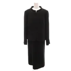 レ ミュー LES MUES ブラックフォーマル アンサンブル ジャケット ロングワンピース 15 黒 ブラック /YJ ■GY58