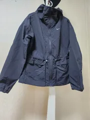 ナイキ ブラック ウィンドブレーカー フード ジャケット