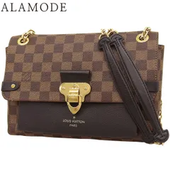 LOUIS VUITTON(ルイ・ヴィトン) ダミエ・エベヌ ポルトフォイユ ヴァヴァン チェーンウォレット ショルダーバッグ レザー ブラウン茶 ブラック黒 ゴールド金具 N60221 レディース 40802182577【中古】【アラモード】