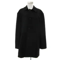 ロベルタディカメリーノ Roberta di Camerino ステンカラーコート カシミヤ L 黒 ブラック ロング丈 /YS2 ■GY61のサムネイル