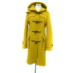 ロンドントラディション LONDON TRADITION ダッフルコート ロング丈 ウール 36 マスタードイエロー フード付き /HO8 ■GY61