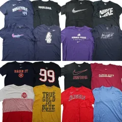 古着卸 まとめ売り ナイキ NIKE 半袖Tシャツ 16枚セット (メンズ XL ) プロチーム エンゼルス MLB スウォッシュ 中古 古着 ND9814