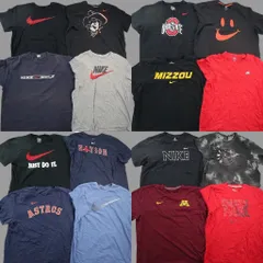 古着卸 まとめ売り ナイキ NIKE 半袖Tシャツ 16枚セット (メンズ 2XL ) アーチロゴ スウォッシュ プロチーム MLB 中古 古着 ND9808