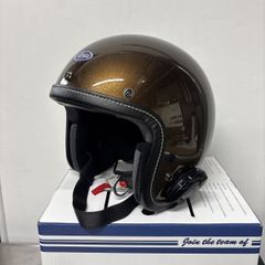 アーサーフルマーAF40 ブラウンラメジェットヘルメット - メルカリ
