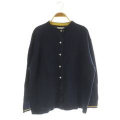 ヤラ YARRA カーディガン ニット 長袖 クルーネック ウール F ネイビー /MY ■OS ■GY66