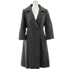 ボディドレッシングデラックス BODY DRESSING Deluxe チェスターコート ウール 38 グレー テーラードカラー 無地 ミドル丈 七分袖 /GG ■GY63のサムネイル