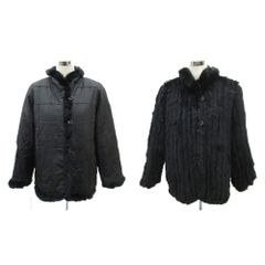 BALMAIN リバーシブル ロシアンリス シルク 高級毛皮 ファーコート 11