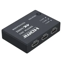【新製品】Hanx株式会社 日本メーカー HDMI切替器 4K 60Hz 3入力1出力 スイッチャー hdmiセレクター ハブ スイッチャー HT-4K3H57BY