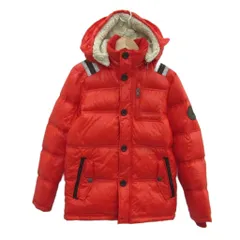 ディーゼル DIESEL ダウンジャケット 12 赤 レッド スタンドカラー フード付き 2way ミドル丈 /YS42 ■GY61 男の子