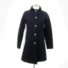 マッキントッシュ MACKINTOSH SCOTLAND キルティングコート ロング丈 無地 32 紺 ネイビー /SY54 ■GY61のサムネイル
