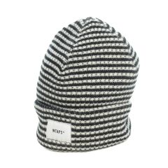 WTAPS ニット帽 ビーニー ブラック 242MADT-HT06 - メルカリ