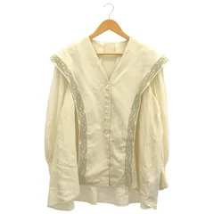 【KIARIS vintage＆closet×JS】 シアーコンビブラウス ベージュ FREE