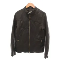 B&Y ユナイテッドアローズ BEAUTY&YOUTH ビューティー&ユース ライダースジャケット 中綿 シングル ゴートスキン ジップアップ L 黒 ブラック /YJ ■GY60のサムネイル