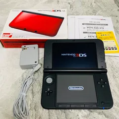 【完動品】NINTENDO 3DS LL 　レッド×ブラック