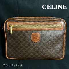 K CELINE セリーヌ レザー マカダム柄 クラッチバッグ セカンドバック K2602253