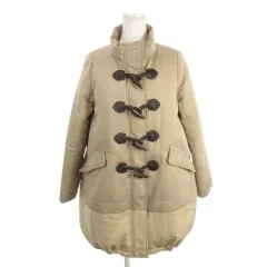 ダイアグラム グレースコンチネンタル Diagram GRACE CONTINENTAL ダウンコート ダッフル スタンドカラー 切り替え トグルボタン 36 ベージュ /AH5 ■GY63