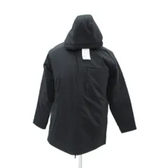 アンブロ UMBRO 中綿ジャケット 上着 ミドル丈 L 黒 ブラック フード付き /HO44 ■GY59