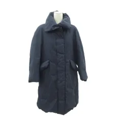 ユニクロ UNIQLO ハイブリッドダウンコート ロング丈 XS 紺 ネイビー ボリュームカラー 212-435932 /HO52 ■GY59