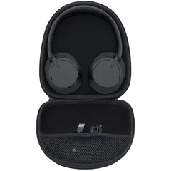 【新品】 Lebakort収納ケースと互換性のあるSonyソニーWH-CH720 ワイヤレスノイズキャンセリングヘッドホン WH-CH510 WH-1000XM4 WH-ULT900N MDR-MV1 WH-XB910N (ブラック ケース) 1