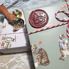 043【猫ちゃん2】オリジナルシーリングスタンプヘッド