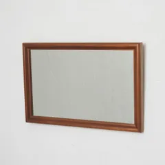 イギリス ヴィンテージ ウォールミラー 木製 シンプル 北欧 スタイル 天然木 ミッドセンチュリー モダン 姿見 壁掛け 鏡 英国 96351