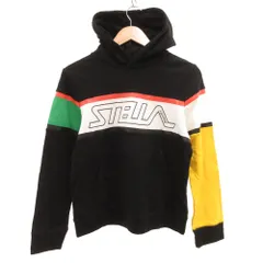ステラマッカートニー STELLA McCARTNEY スウェットパーカー フーディー ロゴテープ 165 黒 ブラック /JS ■GY62のサムネイル