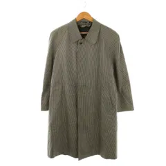 ランバン LANVIN ステンカラーコート 幾何学模様 シルク ブラック オフホワイト /DF ■GY53のサムネイル