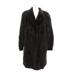 ムーンバットFUR FLASHシェアードミンク毛皮リバーシブル コート絹