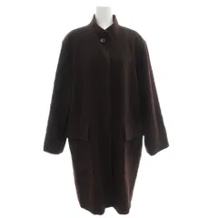 コルディア CORDIER カシミヤ ロングコート スタンドカラー 比翼 40 茶 ブラウン /GV ■GY60のサムネイル
