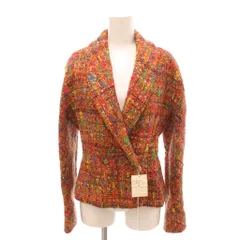 ミッソーニ MISSONI DONNA タグ付き ヴィンテージ テーラードジャケット ミックスカラーツイード ダブルブレスト 44 マルチカラー /YJ ■GY60のサムネイル