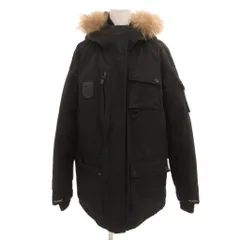 ゲス GUESS ダウンコート ジャケット ラクーンファー S 黒 ブラック /JS ■GY60のサムネイル