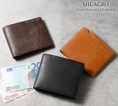 MILAGRO ミラグロ イタリアンエイジングレザー・札入れ メンズ 折り財布 財布 革 レザー 薄い財布 キャッシュレス 春財布 一粒万倍日 大安 寅の日 父の日 クリスマス 誕生日 プレゼント ca-ia-689