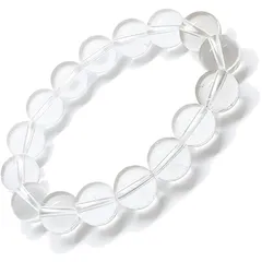 【新品】 【hibikurasu】水晶 クリスタル パワーストーン ブレスレット 数珠 ブレス 浄化 アクセサリー 天然石 (12mm) 1