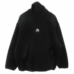 シュプリーム SUPREME × ナイキ NIKE ACG Fleece Pullover パーカー フーディ ボア ロゴ刺繍 長袖 XL 黒 ブラック DN3254-010 /FF ■GY62