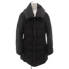マックスマーラ ウィークエンドライン MAX MARA WEEKEND LINE ダウンコート ショールカラー ひざ丈 40 黒 ブラック /FF ■GY62のサムネイル