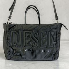 DIESEL ディーゼル ブラック 黒 2way ショルダーバッグ トートバッグ