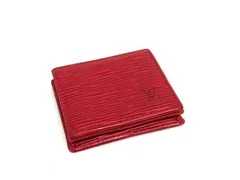 LOUIS VUITTON ルイヴィトン コインケース  エピ ポルトモネ ボワット M63697 カスティリアンレッド レザー レディース 小銭入れ 美品