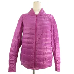 ユニクロ UNIQLO ライトダウンジャケット 薄手 アウター ナイロン ピンク XL 大きいサイズ