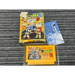 ファミコン カセット ソフト ボンバーマン2 FC 箱説明書付き 箱難あり